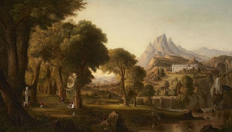Robert S.Duncanson Dream of Arcadia France oil painting art